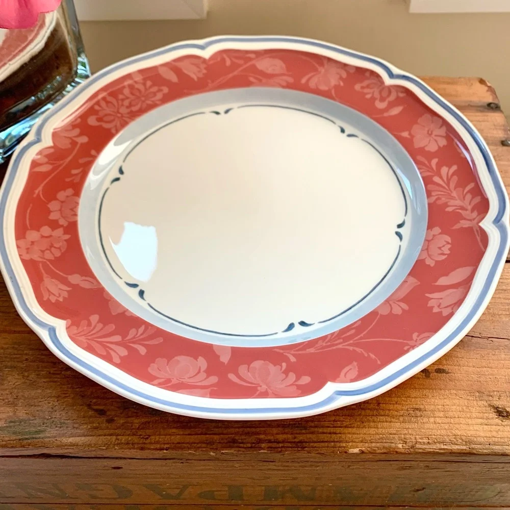 Villeroy & Boch Cottage (1) Red Dinner Plate Country Collection ONE 10.5” Plate